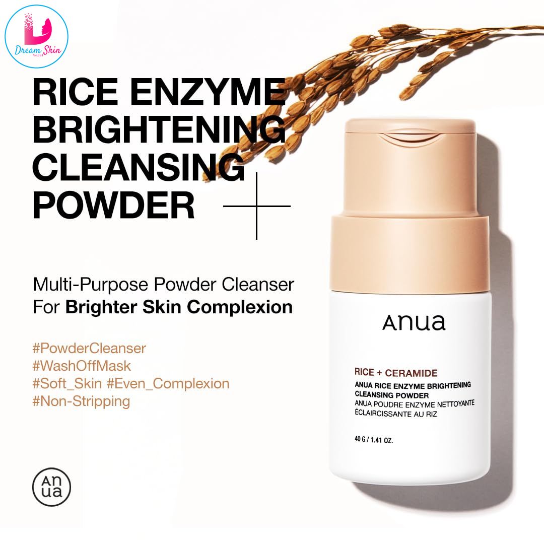 Anua Rice Enzyme Brightening Cleansing Powder [40g]